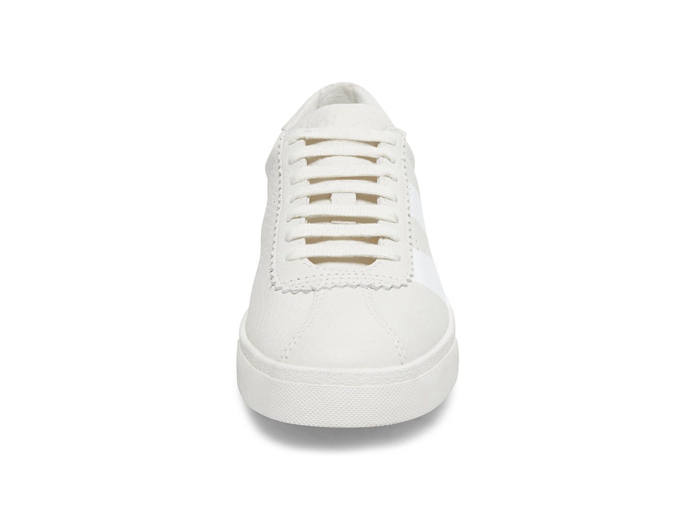 Superga Sneakers Womens - 2843 Clubs Tumbled Leather U Logo - White - ANFUT7269